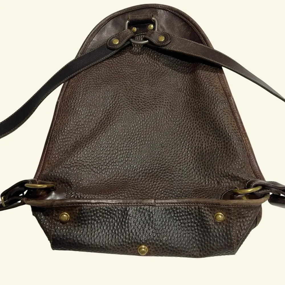 Vintage Ghurka Rucksack No 33 Brown Tumbled Leather Backpack Marley Hodgson USA